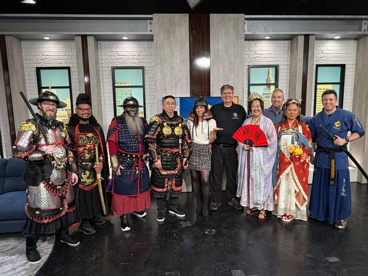 Representative from Silk Road Cultural Collective visit Fox 8 on Martin Luther King Jr. Day